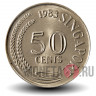50 центов 1983 года - Сингапур - Рыба-лев