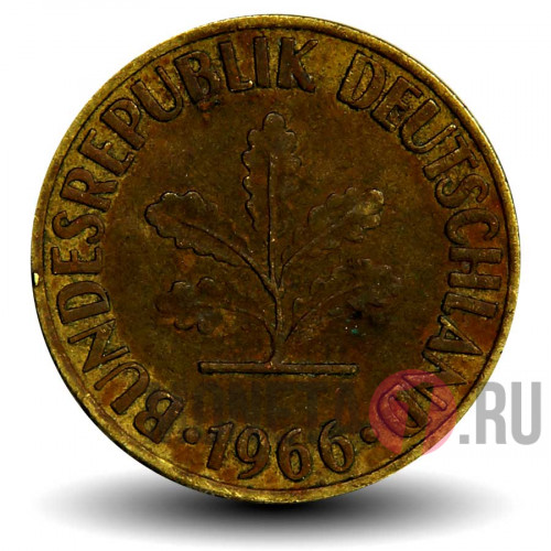 10 пфеннигов 1966 года - ФРГ - J