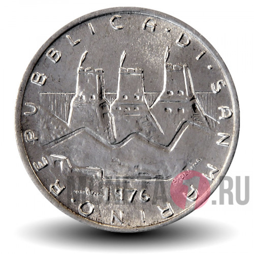 1 лира 1976 года - Республика - Сан-Марино