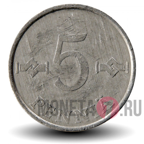 5 пенни 1985 года - Финляндия
