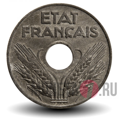 20 сантимов 1941 года - Франция - Правительство Виши