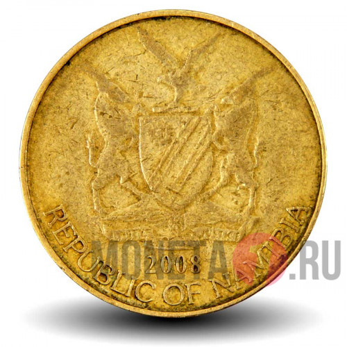1 доллар 2008 года - Намибия - Орел-скоморох