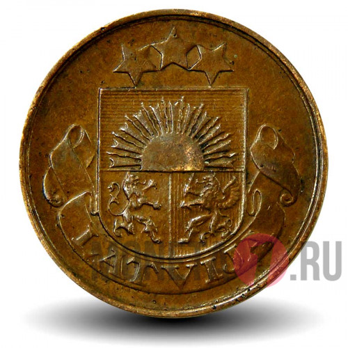 2 сантима 1922 года - Латвия