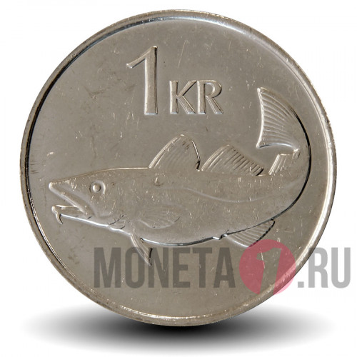 1 крона 2007 года - Исландия - Треска