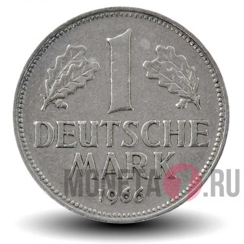 1 марка 1966 года - ФРГ - D