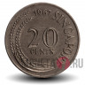 20 центов 1967 года - Сингапур - Рыба-меч