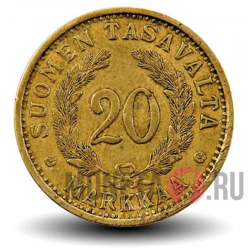 20 марок 1938 года - S - Финляндия