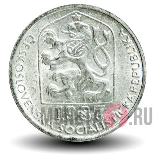 10 геллеров 1987 года - Чехословакия