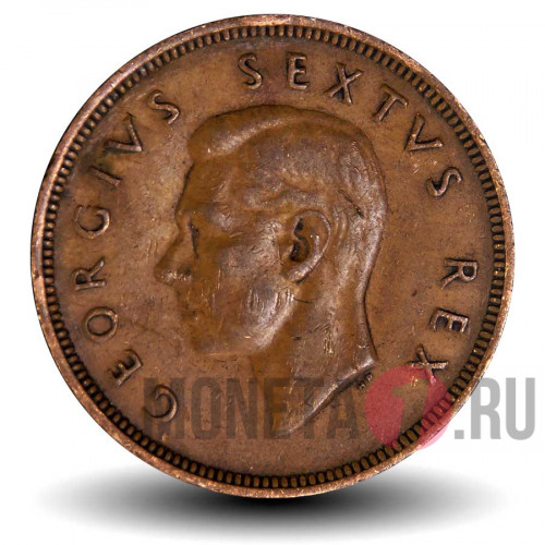 1 пенни 1948 года - Южная Африка - Корабль