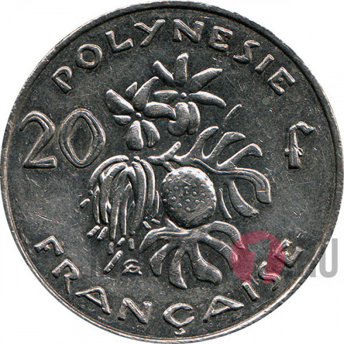 20 франков 2007 год - Французская Полинезия