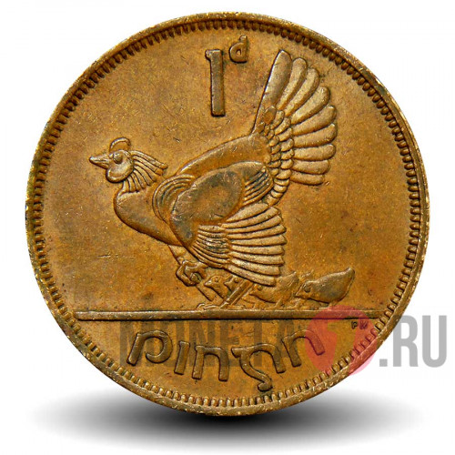 1 penny - Ireland 1966 - Один пенни, Ирландия