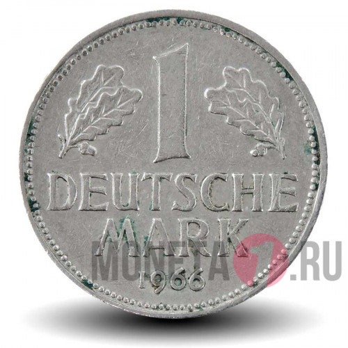 1 марка 1966 года - ФРГ - F