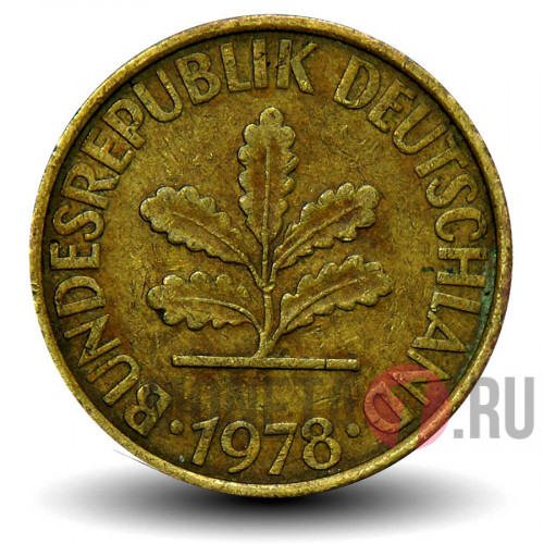 10 пфеннигов 1978 года - ФРГ - D