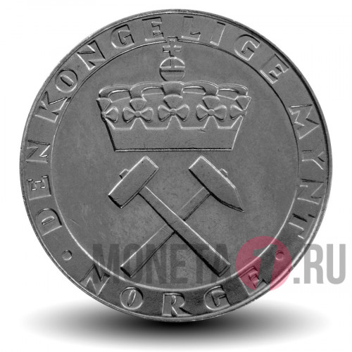 5 крон - 300-летие Монетного двора Норвегии - 1986 год