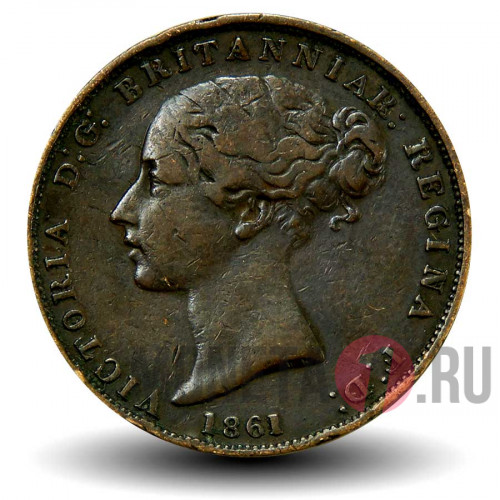 1/26 шиллинга 1861 года - Остров Джерси