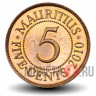 5 центов 2010 года - Маврикий
