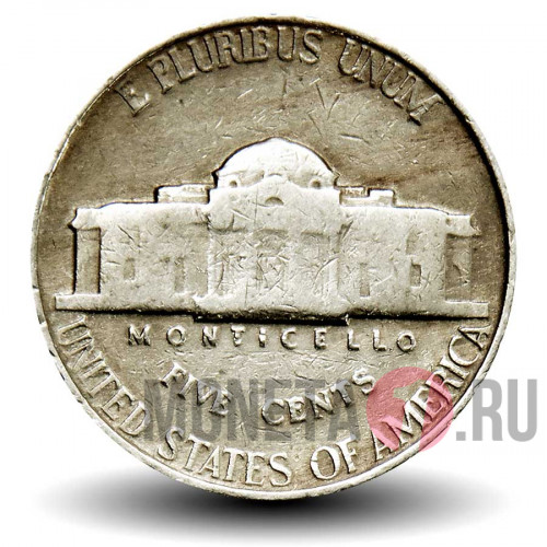 5 центов 1946 года - Усадьба Монтичелло (Monticello) - США