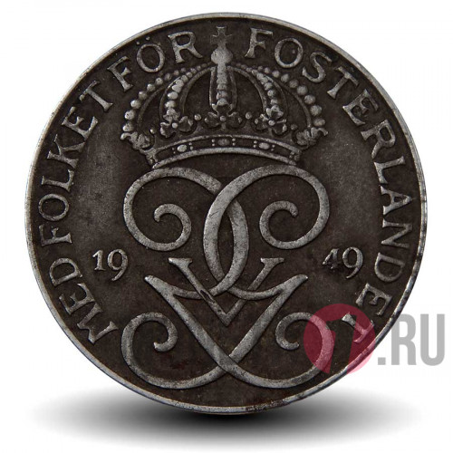 5 ore 1949 года - Швеция - Густав V