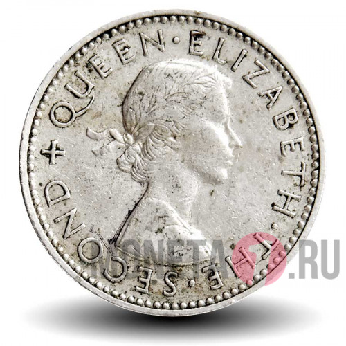 1 шиллинг 1958 года - Новая Зеландия - Воин Маори
