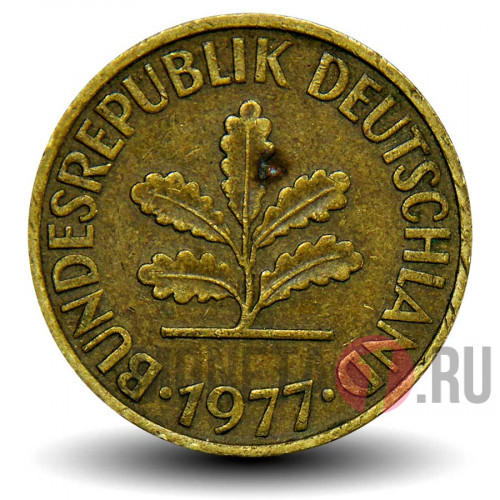 10 пфеннигов 1977 года - ФРГ - F