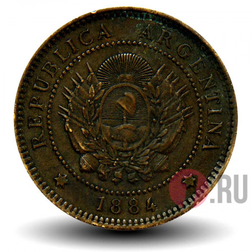 1 сентаво 1884 года - Аргентина