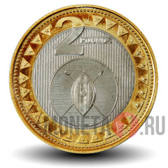 2 фунта 2015 года - Южный Судан - Африканский щит