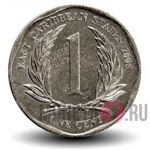 1 цент 2008 года - Восточные Карибские территории