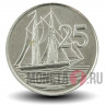 25 центов 1996 года - Каймановы Острова - Парусник