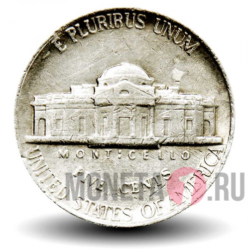 5 центов 1997 года - Усадьба Монтичелло (Monticello) - США - P