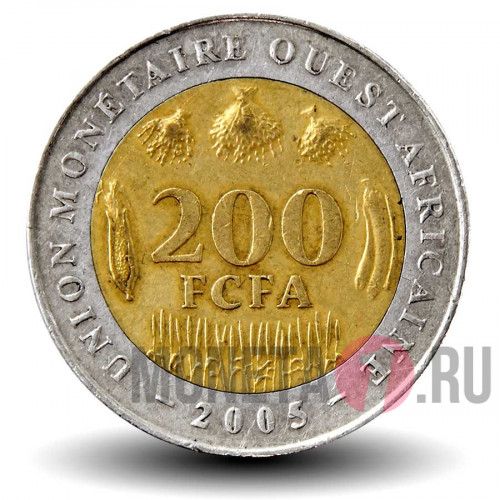 200 Западно-Африканских франков 2005 год