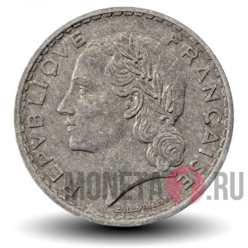 5 франков 1950 года - Франция (закрытая 9)