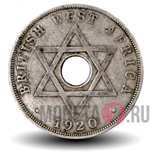 1 пенни 1920 года - KN - Британская Западная Африка - George V