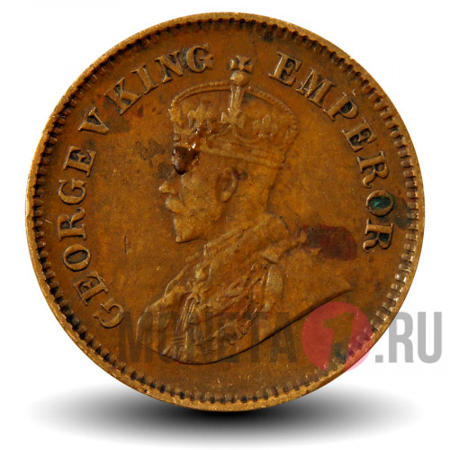 1/2 пайса 1936 года - Британская Индия - George V