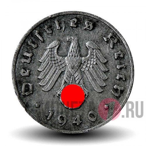 1 рейхспфенниг 1940 года - Третий Рейх - J
