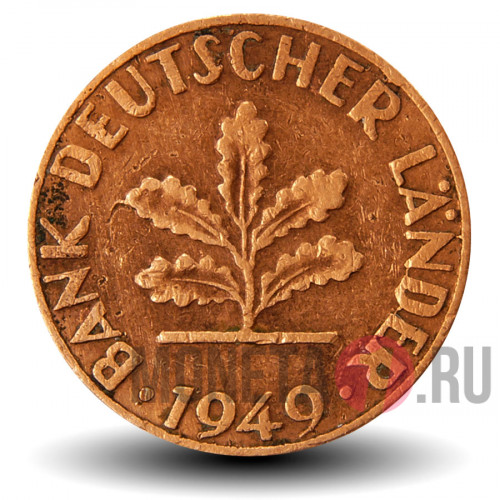 1 пфенниг 1949 года - ФРГ - J