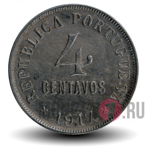 4 сентаво 1917 года - Португалия