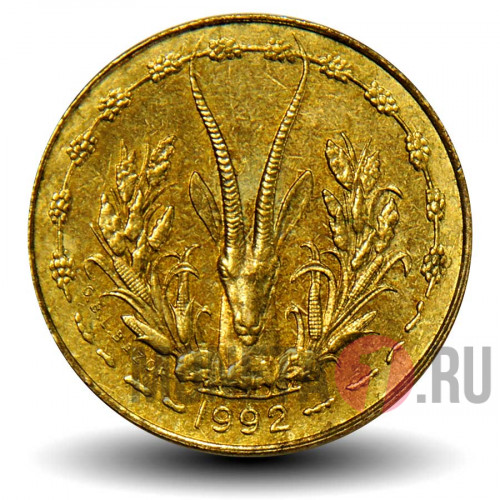 5 франков КФА BCEAO 1992 года - Западно-Африканские штаты