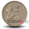 5 центов 1988 года - Зимбабве - Заяц