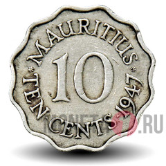 10 центов 1947 года - Маврикий