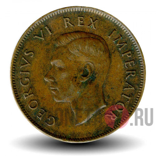 1 пенни - Южная Африка - 1937 - Парусник Дромедарис