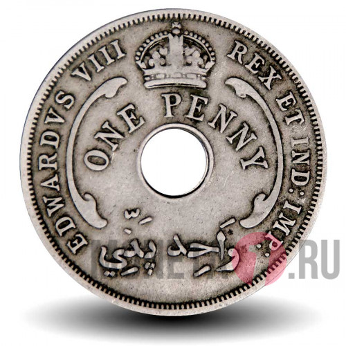 1 пенни 1936 года - Британская Западная Африка - Edward VIII