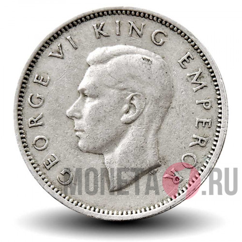 1 шиллинг 1947 года - Новая Зеландия - Воин Маори
