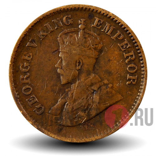 1/2 пайса 1929 года - Британская Индия - George V