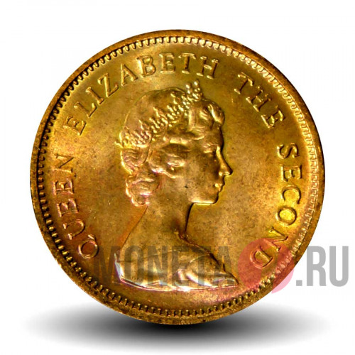 1/2 пенни 1981 года - Остров Джерси - Elizabeth II (редкая)