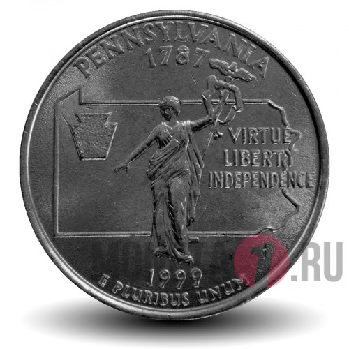 Quarter США 1999 год - Пенсильвания - P