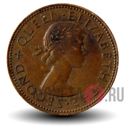 1/2 пенни 1957 года - Новая Зеландия - Талисман Хей-Тики