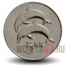5 крон 2008 года - Исландия - Дельфины