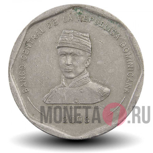 25 песо 2008 года - Доминикана