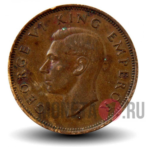 1/2 пенни 1945 года - Новая Зеландия - Талисман Хей-Тики