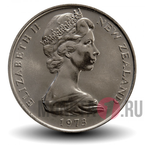 20 центов 1973 года - Новая Зеландия - Птица Киви